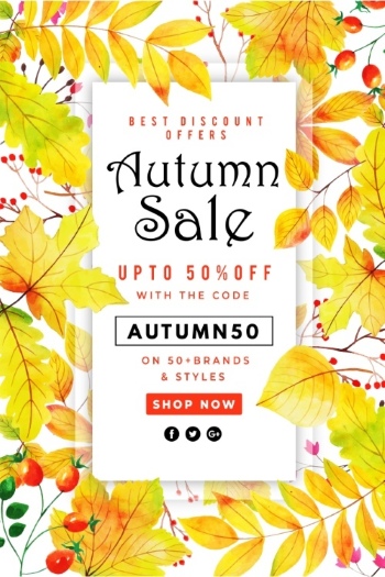 Autumn Sales Vector Collection 50xEPS
