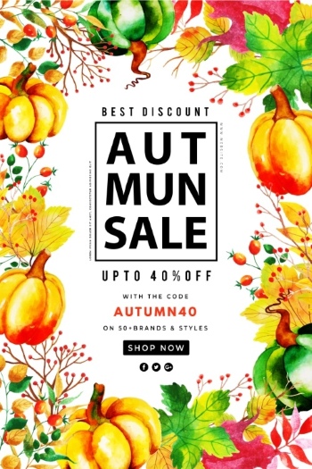 Autumn Sales Vector Collection 50xEPS