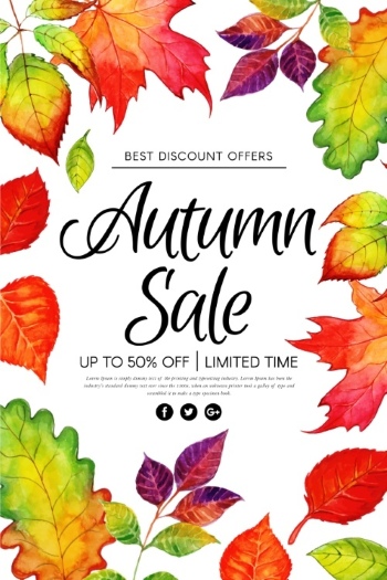 Autumn Sales Vector Collection 50xEPS