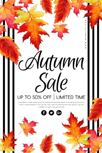 Autumn Sales Vector Collection 50xEPS