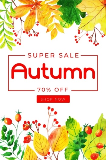 Autumn Sales Vector Collection 50xEPS