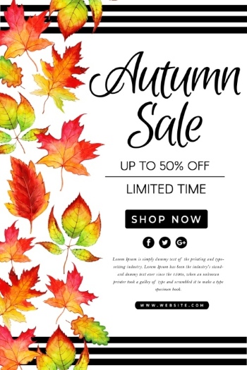 Autumn Sales Vector Collection 50xEPS