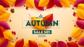 Autumn Sales Vector Collection 50xEPS