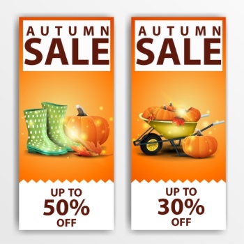 Autumn Sales Vector Collection 50xEPS