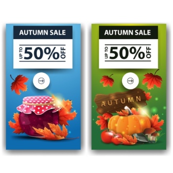 Autumn Sales Vector Collection 50xEPS
