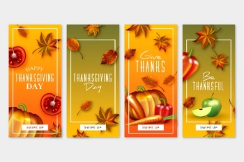 Thanksgiving Backgrounds & Banners 23xEPS