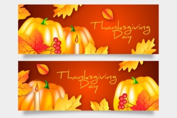 Thanksgiving Backgrounds & Banners 23xEPS