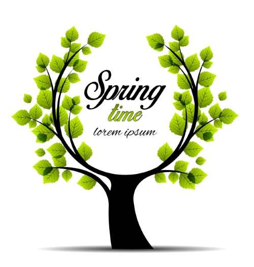 Trees in Four Seasons - Spring, Summer, Autumn & Winter 25xEPS