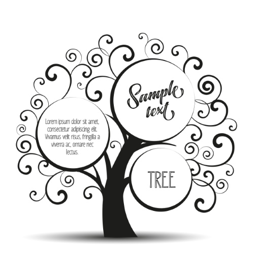 Trees in Four Seasons - Spring, Summer, Autumn & Winter 25xEPS