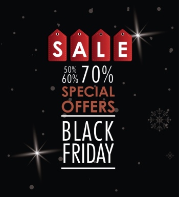 Black Friday Sale Backgrounds, Banners, Labels Collection 61xEPS