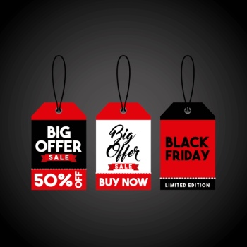 Black Friday Sale Backgrounds, Banners, Labels Collection 61xEPS