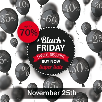 Black Friday Sale Backgrounds, Banners, Labels Collection 61xEPS