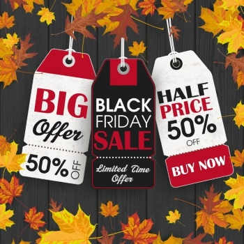Black Friday Autumn Concept Labels & Sale Templates 42xEPS