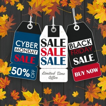 Black Friday Autumn Concept Labels & Sale Templates 42xEPS