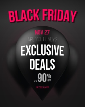 Black Friday Flyer Banner Logo Sticker Sale Invitation Cards 25xEPS