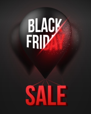 Black Friday Flyer Banner Logo Sticker Sale Invitation Cards 25xEPS