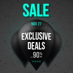 Black Friday Flyer Banner Logo Sticker Sale Invitation Cards 25xEPS