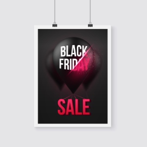 Black Friday Flyer Banner Logo Sticker Sale Invitation Cards 25xEPS