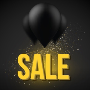 Black Friday Flyer Banner Logo Sticker Sale Invitation Cards 25xEPS