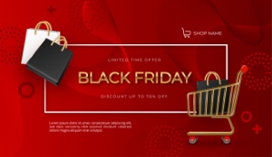 Black Friday Sale Premium Backgrounds & Labels 69xEPS
