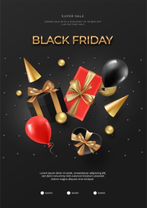 Black Friday Sale Premium Backgrounds & Labels 69xEPS