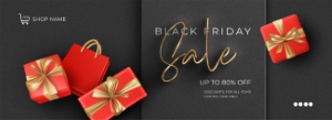 Black Friday Sale Premium Backgrounds & Labels 69xEPS