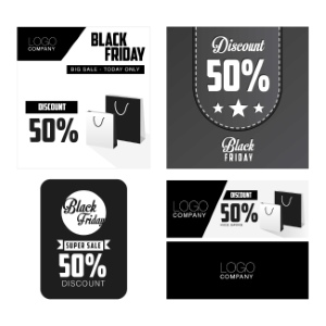 Black Friday Sale Discount Tags & Templates 71xEPS