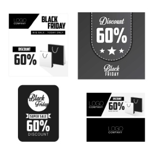 Black Friday Sale Discount Tags & Templates 71xEPS