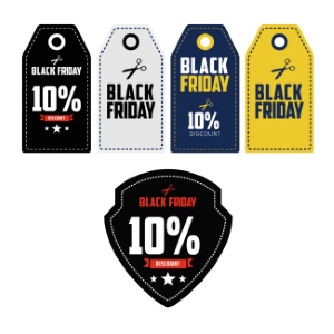 Black Friday Sale Discount Tags & Templates 71xEPS