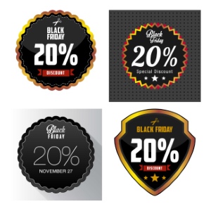Black Friday Sale Discount Tags & Templates 71xEPS