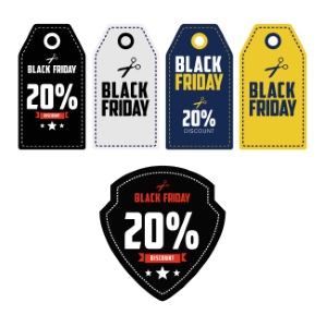 Black Friday Sale Discount Tags & Templates 71xEPS
