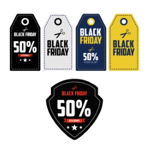 Black Friday Sale Discount Tags & Templates 71xEPS