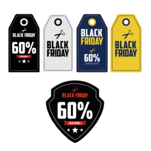 Black Friday Sale Discount Tags & Templates 71xEPS