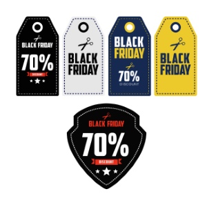 Black Friday Sale Discount Tags & Templates 71xEPS