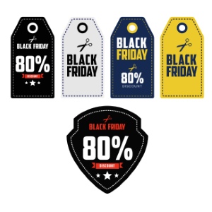 Black Friday Sale Discount Tags & Templates 71xEPS