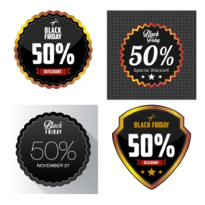 Black Friday Sale Discount Tags & Templates 71xEPS