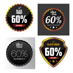 Black Friday Sale Discount Tags & Templates 71xEPS