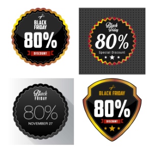 Black Friday Sale Discount Tags & Templates 71xEPS
