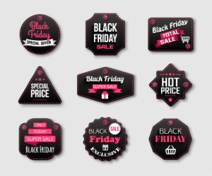Black Friday Labels 42xEPS
