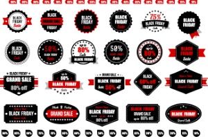 Black Friday Labels 42xEPS