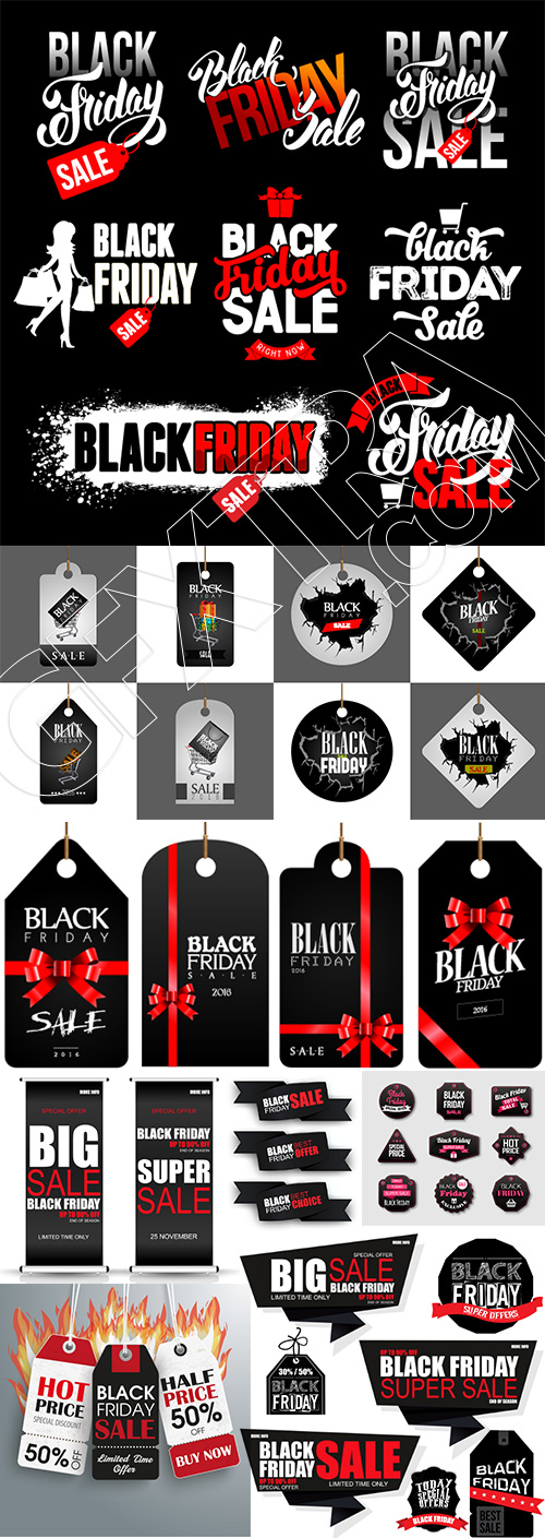 Black Friday Labels 42xEPS