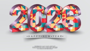 2026 New Year Geometric Design Templates 27xAI