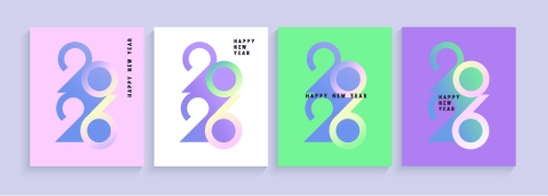2026 New Year Geometric Design Templates 27xAI