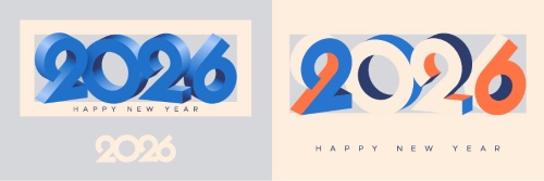 2026 New Year Geometric Design Templates 27xAI