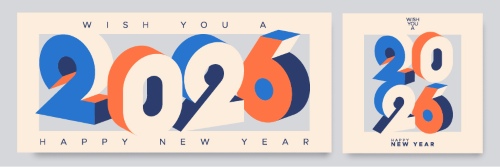 2026 New Year Geometric Design Templates 27xAI