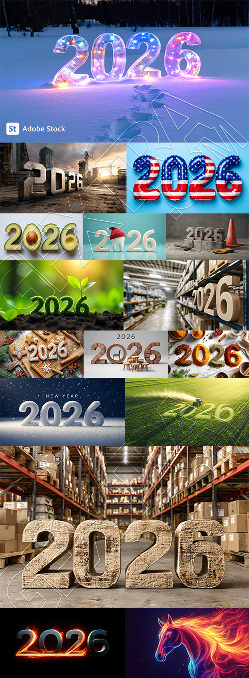 2026 New Year Amazing Backgrounds 40xJPEG