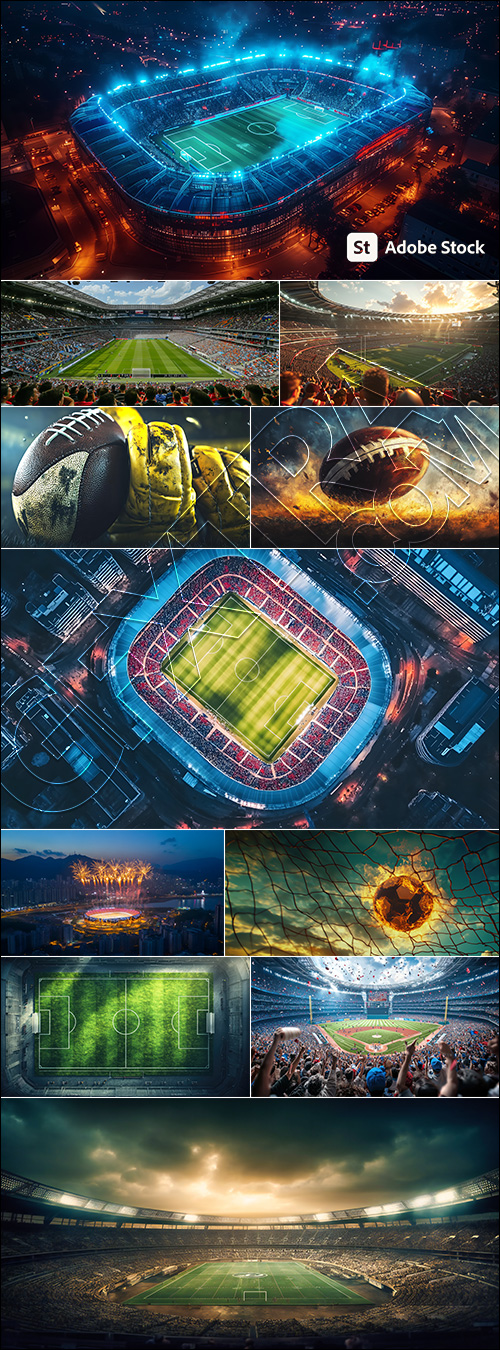 Magnificent Stadiums - Football, Baseball, Cricket & Rugby 30xJPG