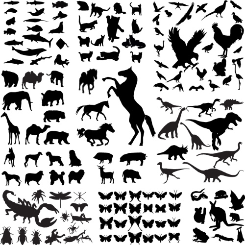 Animal Silhouettes 11xEPS