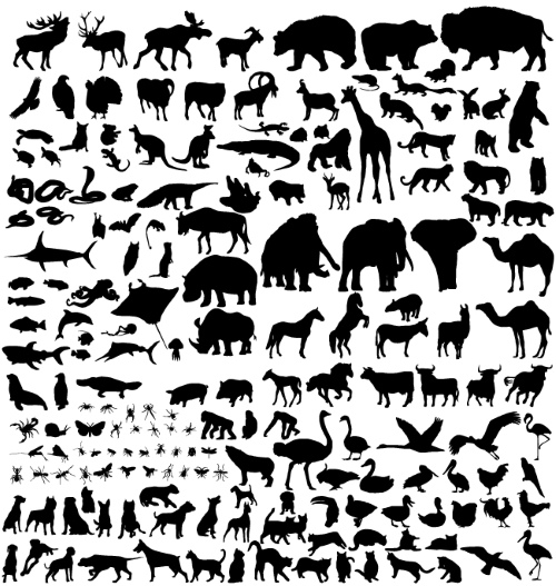 Animal Silhouettes 11xEPS