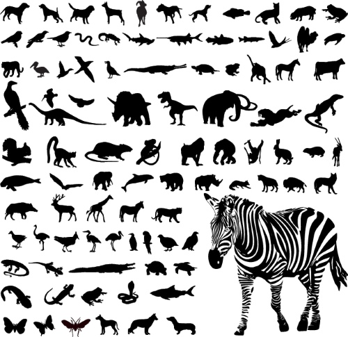 Animal Silhouettes 11xEPS